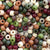 Matte Camouflage Multicolor Mix Plastic Pony Beads 6 x 9mm, 500 beads